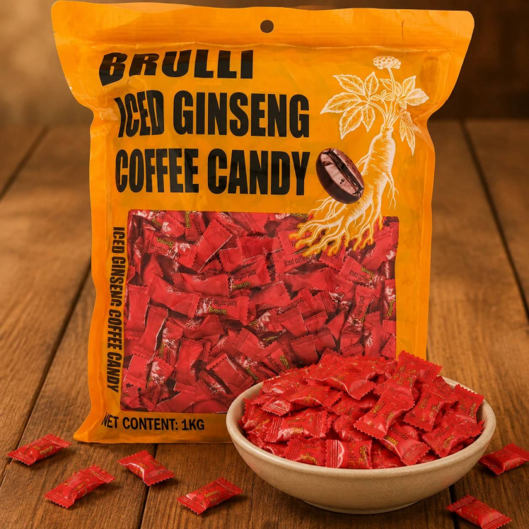 آبنبات قهوه و جینسینگ Brulli