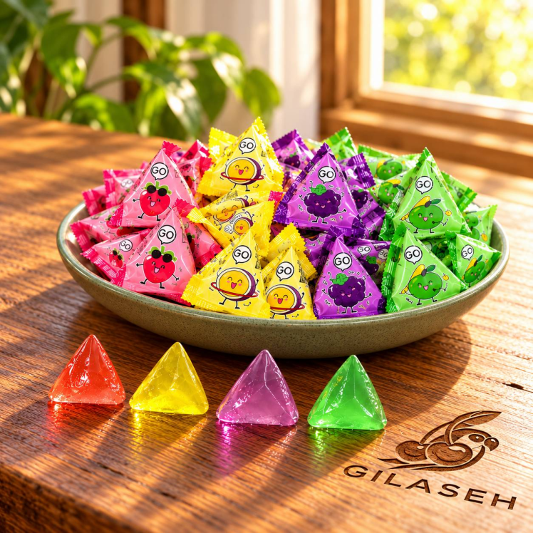 ژله مثلثی Triangle Jelly میوه ای