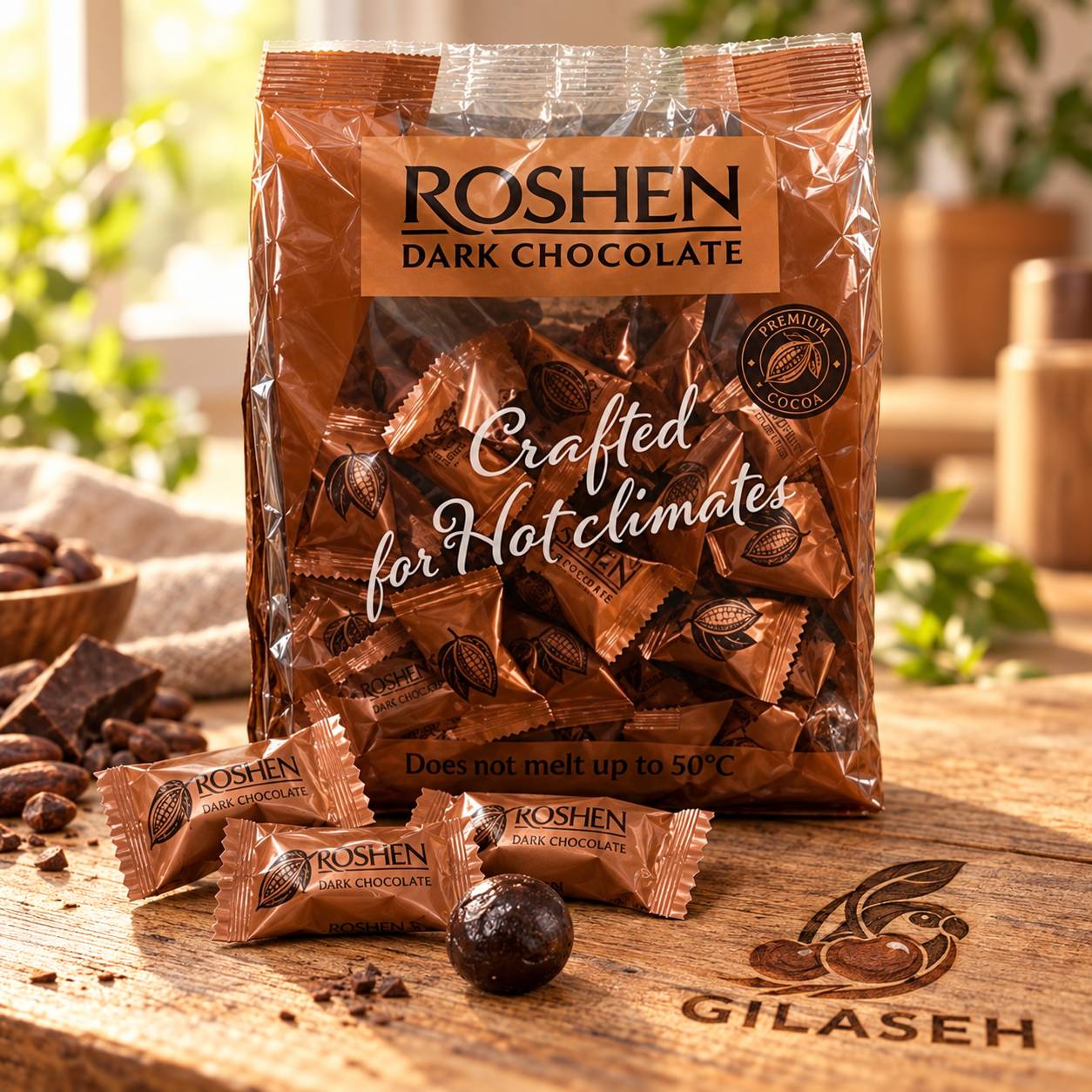 1. شکلات تلخ روشن Roshen مناسب پذیرایی و کنار قهوه